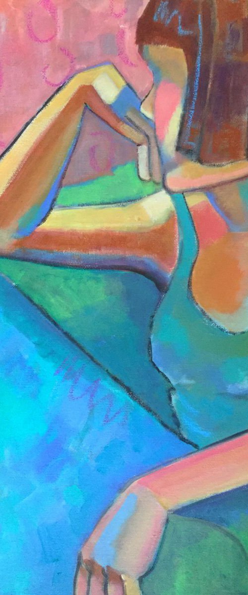 Claudia Contemplates by Holly Wojahn