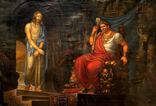 Christ and Pilate by Oleg and Alexander Litvinov