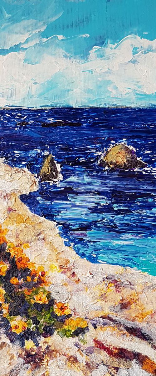 "Memories of Tabarca" . The cove. Home decor. Seascapes by Silvia Flores Vitiello