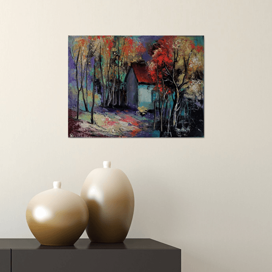 Landscape #10 - 40 x 30cm Original Oil Painting