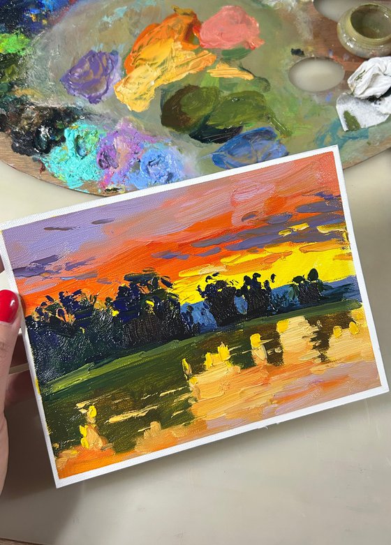 sunset landscape