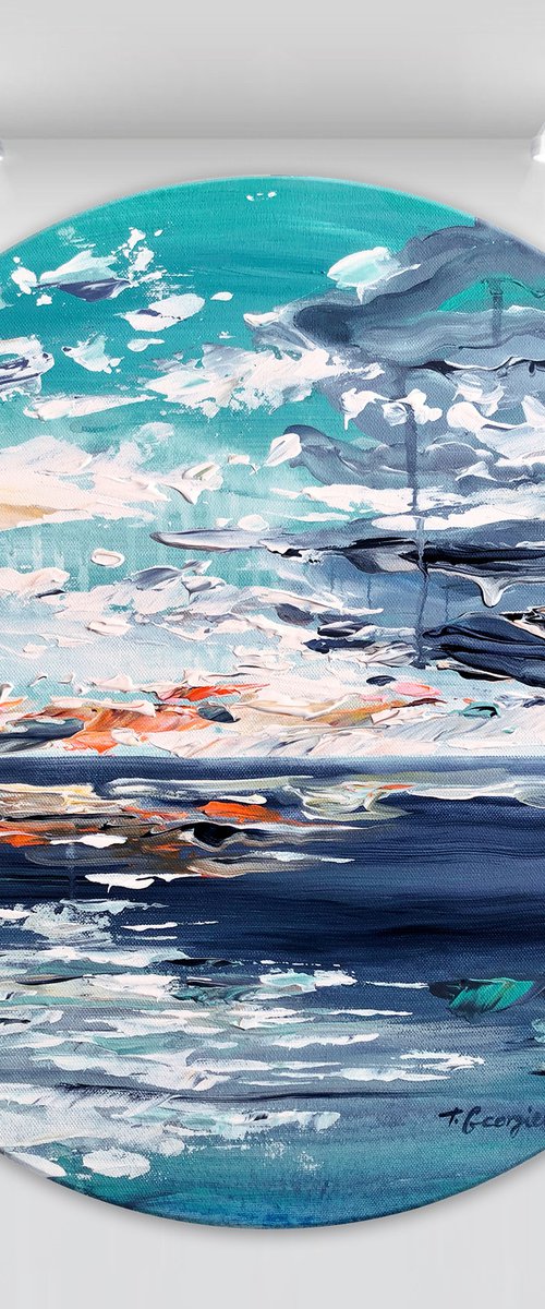 'Coastal no.51' - 20x20" by Tatiana Georgieva
