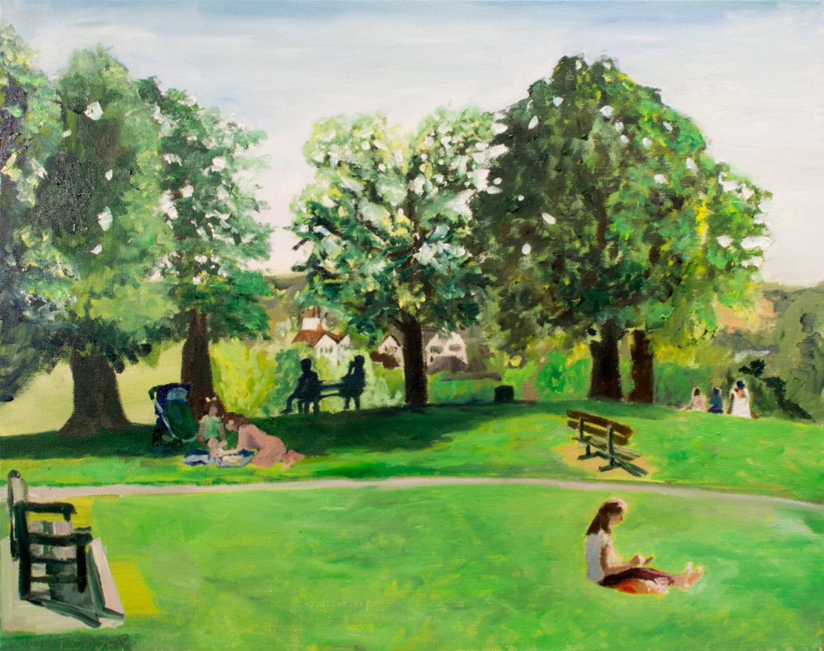 Springtime In A Park 16x20 by Ryan  Louder