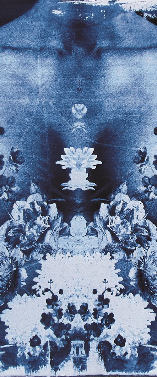 Cyanotype_02_45x45 cm_ Perfect symmetry by Manel Villalonga