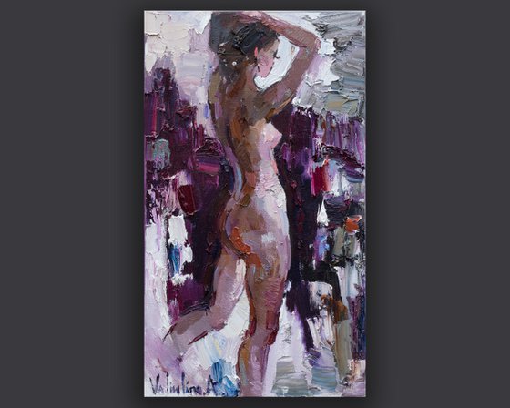 Nude girl oil painting #2