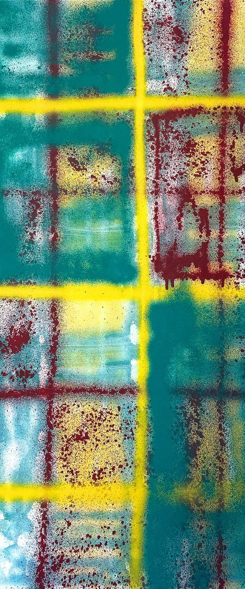 Abstract 'Childhood. Plaid 2' by Makarova Abstract Art