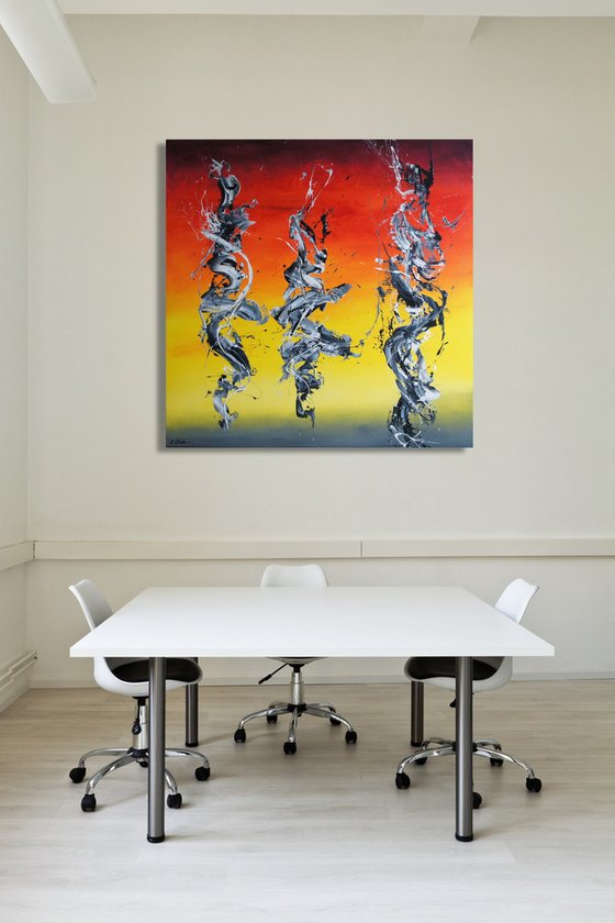 Spirits Rising VII (Spirits Of Skies 196086) (140 x 140 cm) (56 x 56 inches) XXXL