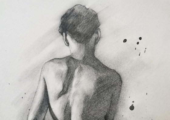 Back male nude