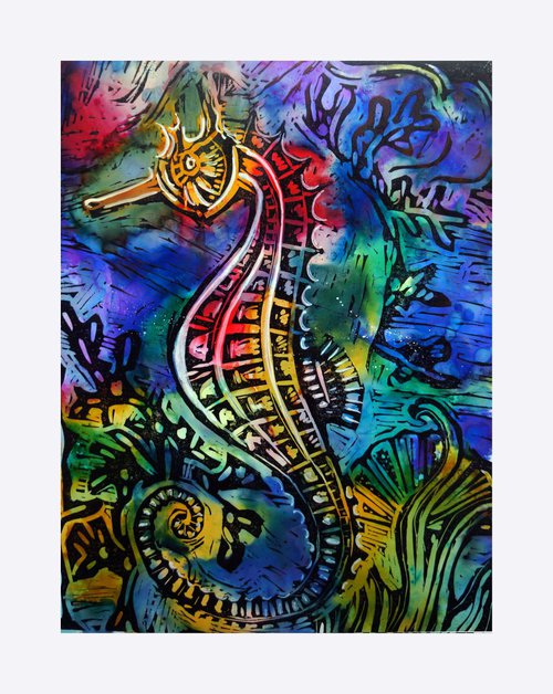 Seahorse #1 by Julia  Rigby