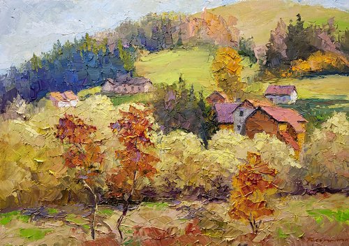 Autumn landscape by Boris Serdyuk