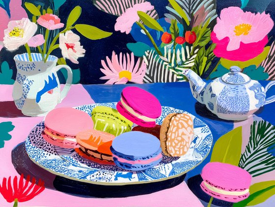 Macaroon Garden Tea
