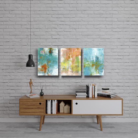 Color Harmony Collection 1  - triptych - 3 paintings