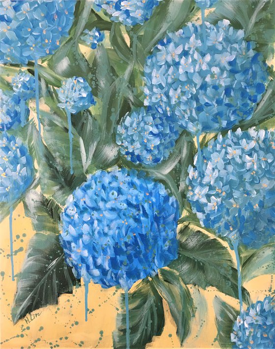 Serenity Within - Blue Hydrangeas