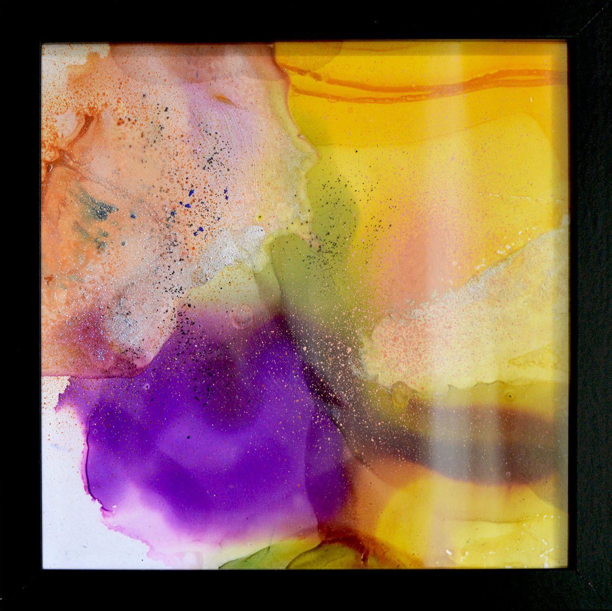 Abstract Painting By Milena Gaytandzhieva, 10 X 10", Composition 3, Original Artwork