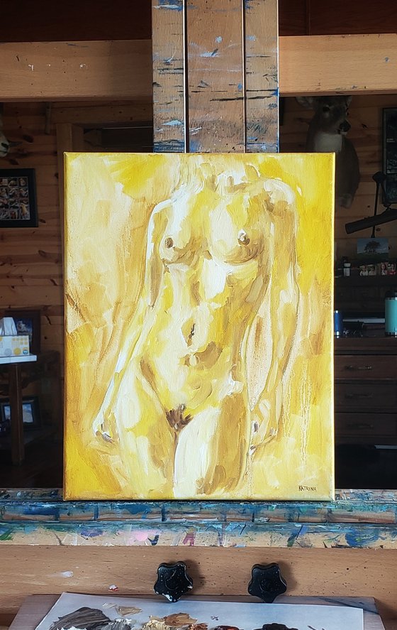 "Yellow" - Figure - Female Nude