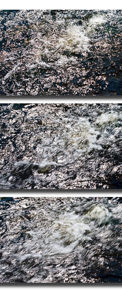Water (Triptych) - Three 24x16in Aluminium Panels by Justice Hyde