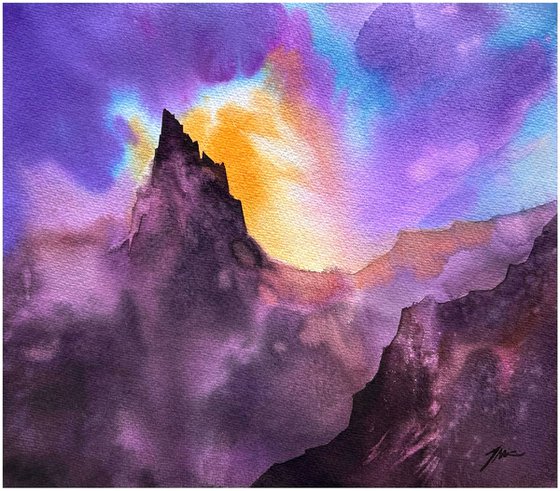 Purple Mountain Sunset