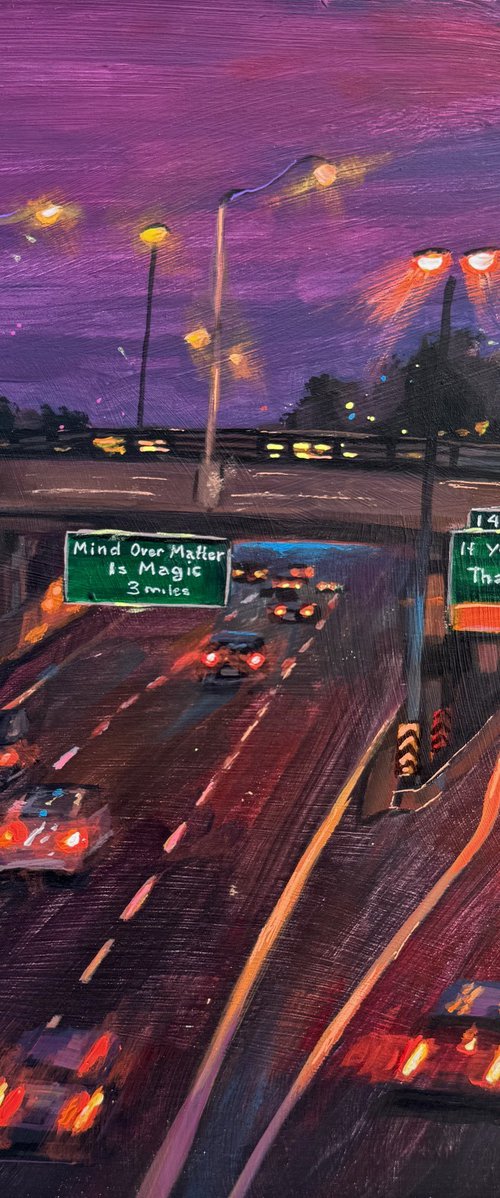 Freeway at Night by Victoria Sukhasyan