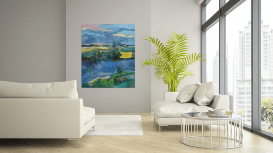 Landscape with a Yellow Boat