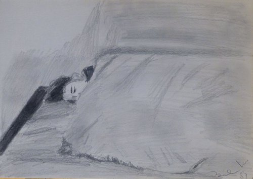 Asleep 4, 21x29 cm by Frederic Belaubre