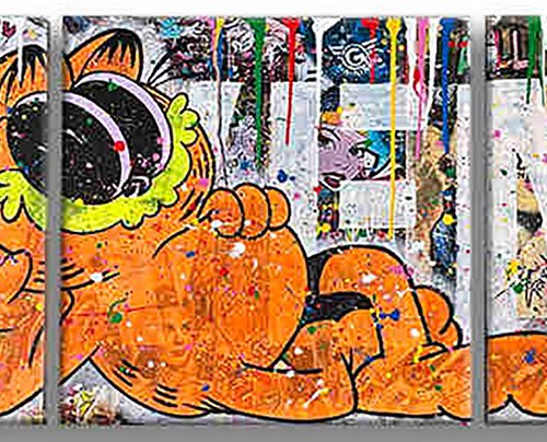 Love me – Original Triptych Painting by Gardani Art
