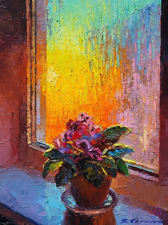 Morning Vase on the Windowsill