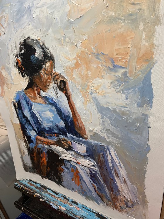 Quiet blue afternoon.