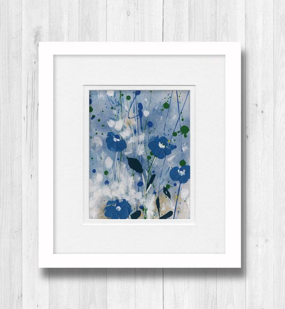 Dreaming In Blue 6 - Floral art by Kathy Morton Stanion