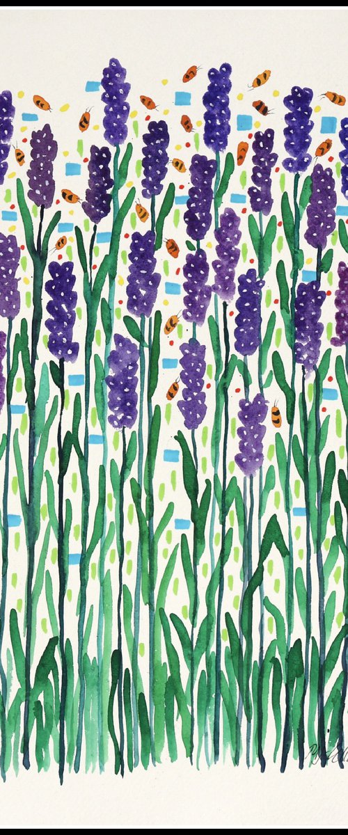 Lavender and Bees by Mariann Johansen-Ellis