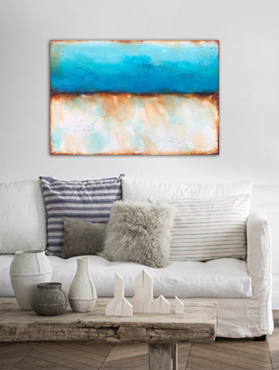 urban sky blue (120 x 80 cm) Dee Brown Artworks