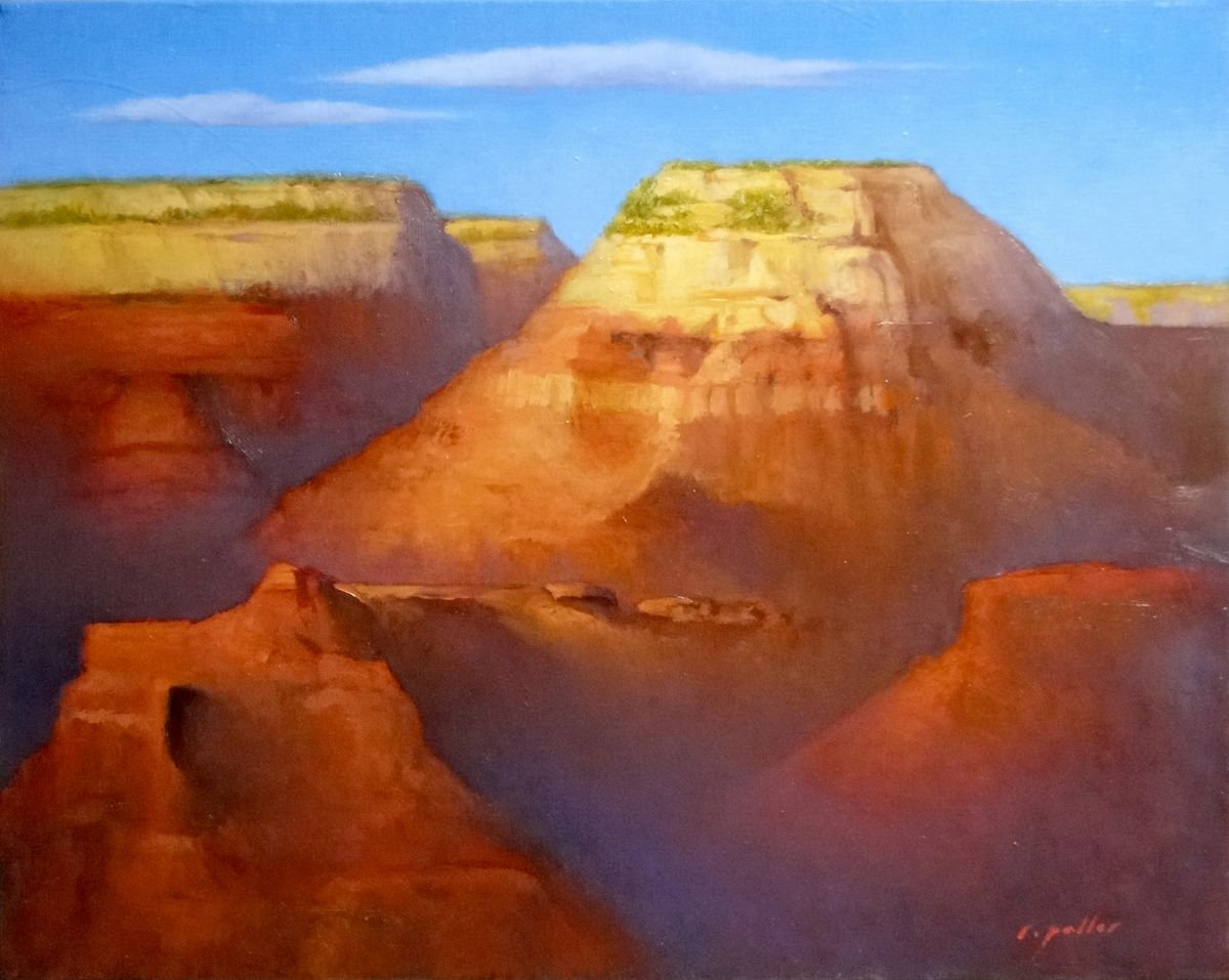 Impressionistic Landscape Oil Painting By Rick Paller, 20 X 16", Wotan