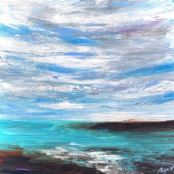 Seaside Symphony - Blue landscape