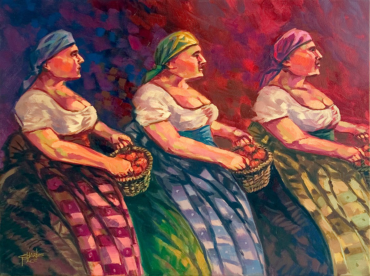 Three Italian Sisters by Charles Pace