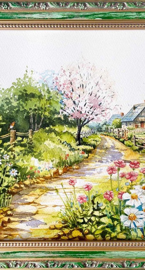 idyllic rural landscape by Karolina Kijak