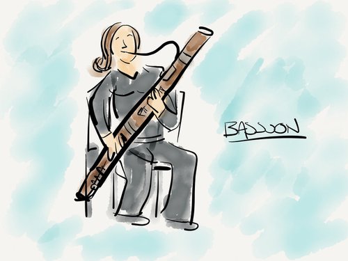 Bassoonist by Jerry Fess