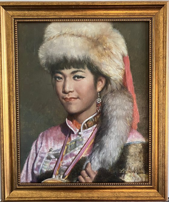 Portrait of a Tibetan bride
