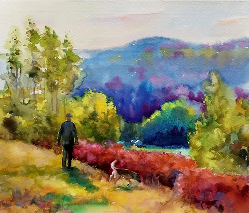 Autumn in the mountains by Boris Serdyuk