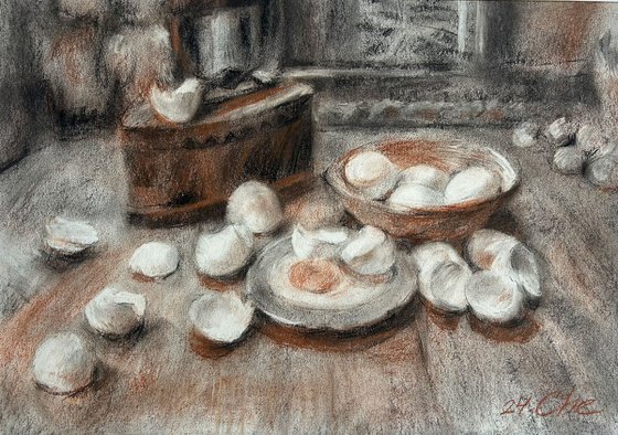 Old iron and eggs