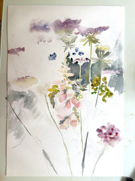 Foxglove and Wildflowers