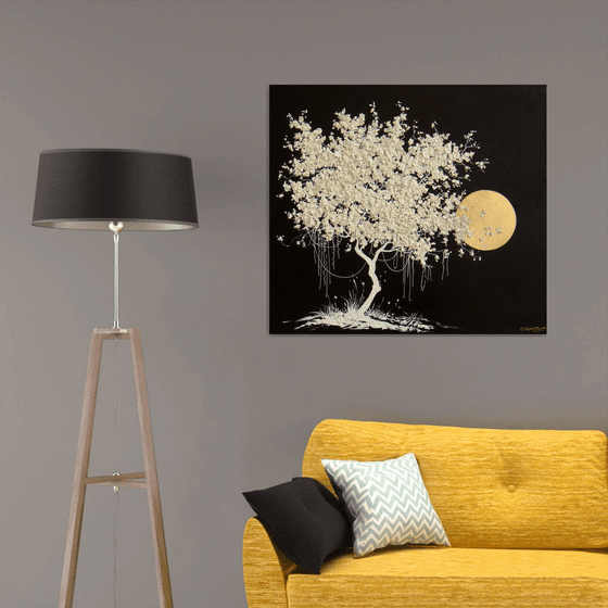 Blooming White Tree