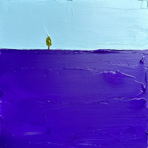 Solitude. Lavender fields by Guzaliya Xavier