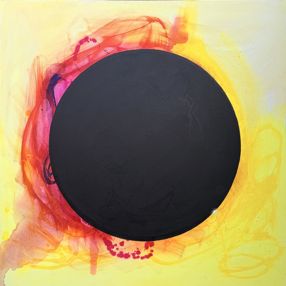 Solar Eclipse By Jessica Bleasby, 39 X 39, Artwork For Sale On Artfinder