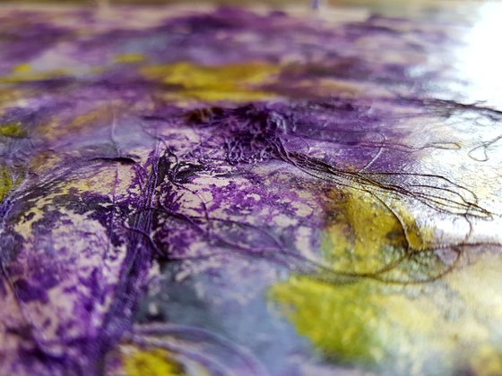 Purple shines (n.271) - 85 x 65 x 2,50 cm - ready to hang - acrylic painting on stretched canvas