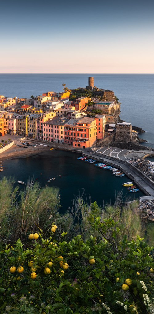 MEDITERRANEAN SUNSET - VERNAZZA by Giovanni Laudicina