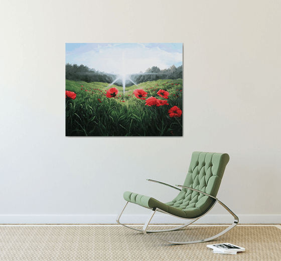 Poppies. 100x80 cm.
