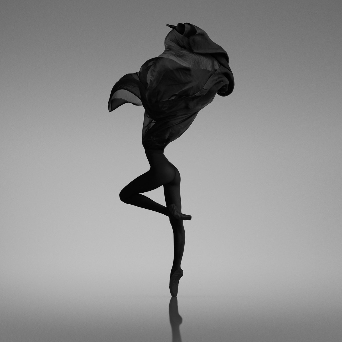 Portrait Photograph By Yevgeniy Repiashenko, 49 X 49", Eruptio, Original Artwork