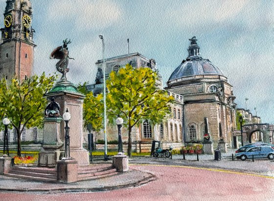 Cardiff city hall, wales