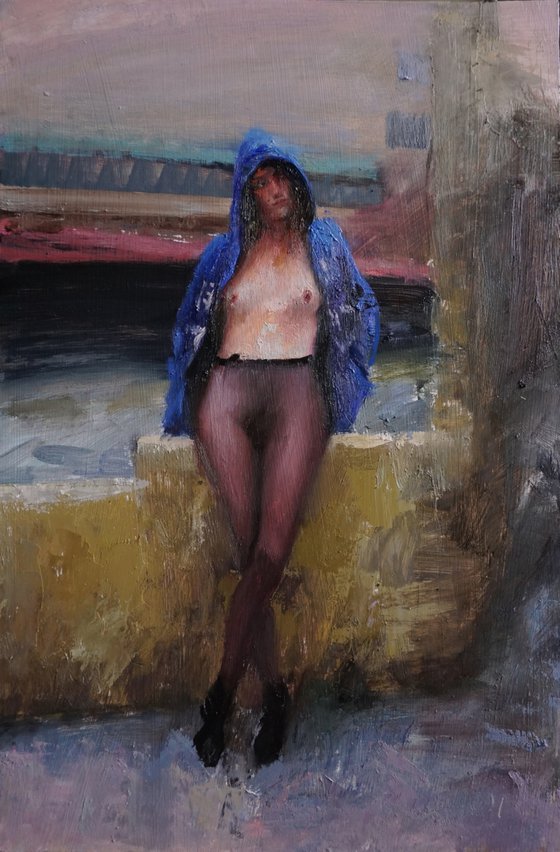 Pauline in the street