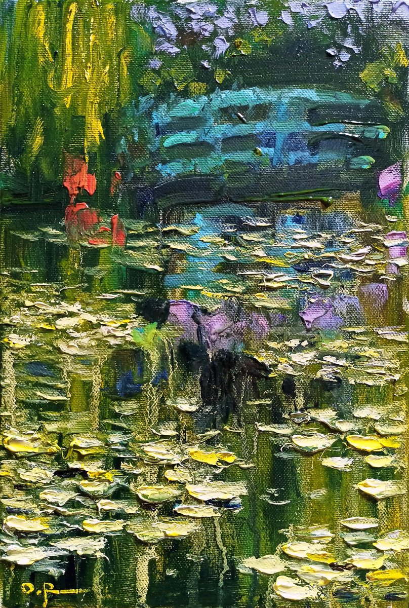 Impressionistic Landscape Oil Painting By Oleh Rak, 8 X 12", Impressions. Monet