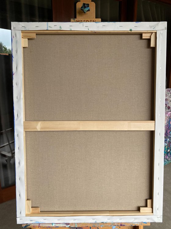 Flowing Roses in Blue II